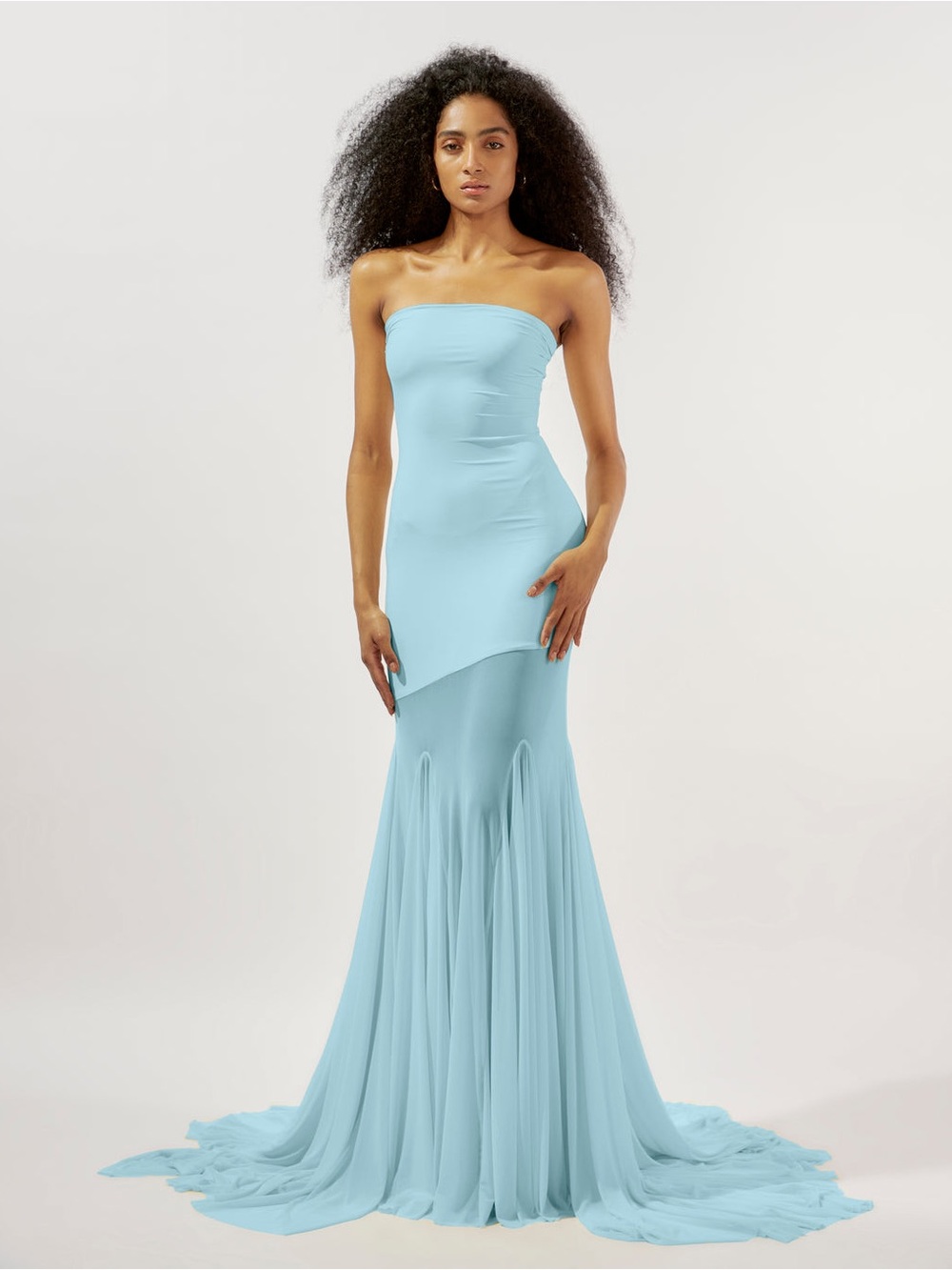 DEME by Gabriella Dahlia Gown Blue Sz S $359 Revolve NEW
